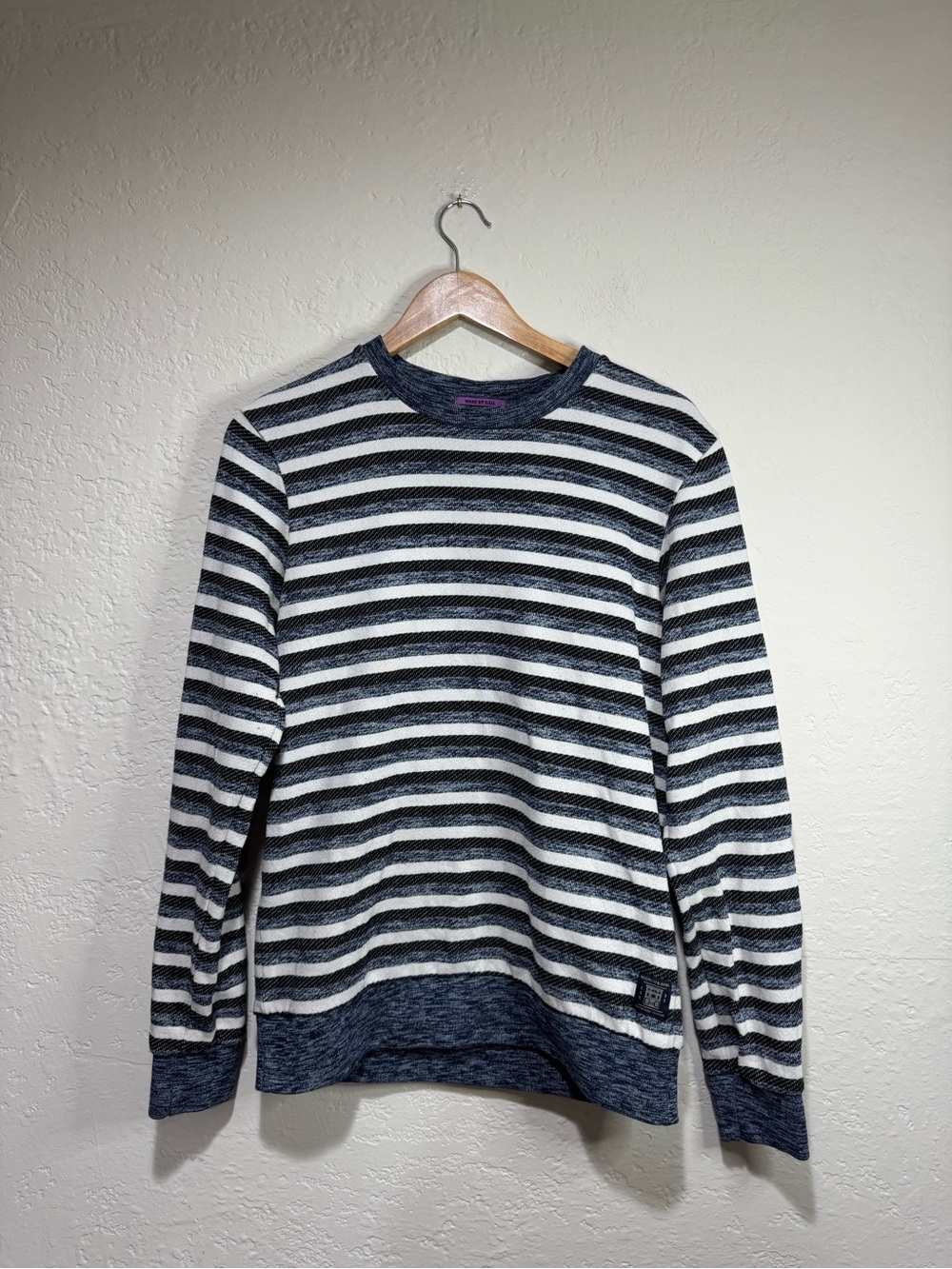 Scotch & Soda Amsterdam Couture Striped Crewneck Sweatshirt - Size Medium